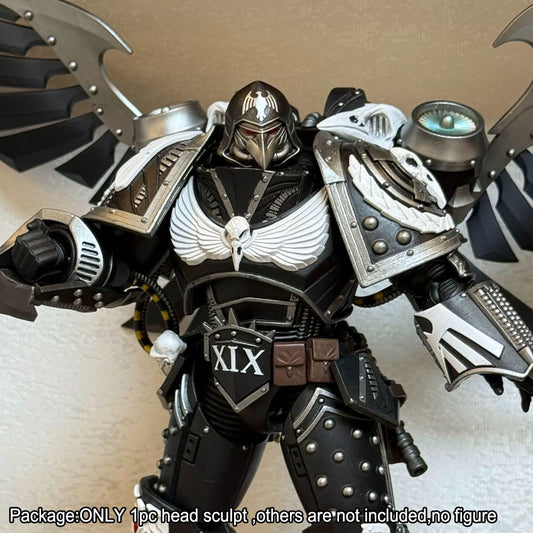 【PRE-ORDER】Premium Painted Head Sculpt For Joytoy 40K Corvus Corax Primarch of the XIX Legion Raven Guard