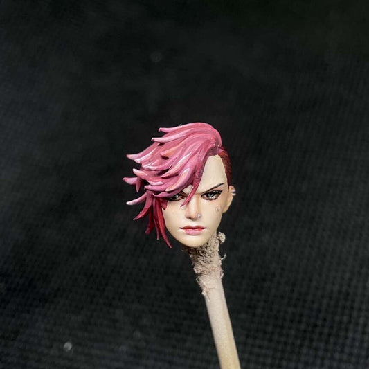 Premium 1/18 Female Vi Beauty Sculpted Head for Action Figures