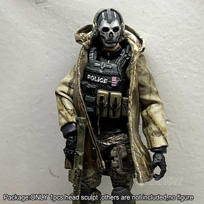 Premium 1/18 Ghost Soldier Head for Custom Action Figures