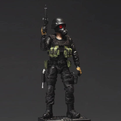 1/18 Scale Hunk Man Military Action Figure Set: Elite Soldier Collectible Toy