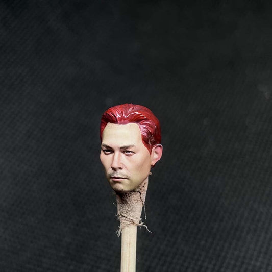 Premium 1/18 Red Hair Man Head Sculpt for Figures