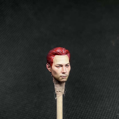 Premium 1/18 Red Hair Man Head Sculpt for Figures