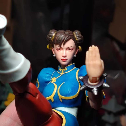 Premium Hand-Painted 1/12 Scale Female Action Figure Head – 6" Jada