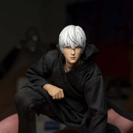 Premium Painted 1/12 Man Head Sculpt for Action Figures