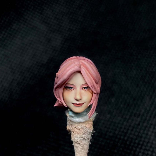 Premium 1/18 Beauty Maid Female Soldier Head for Action Figure