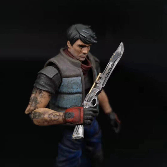 Handcrafted 1/18 Scale Metal Gun Sword for Joytoy B.F.S. Figures