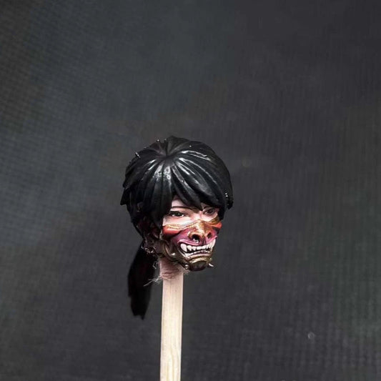 Premium 1/18 Mask Man Head Sculpt for Action Figures