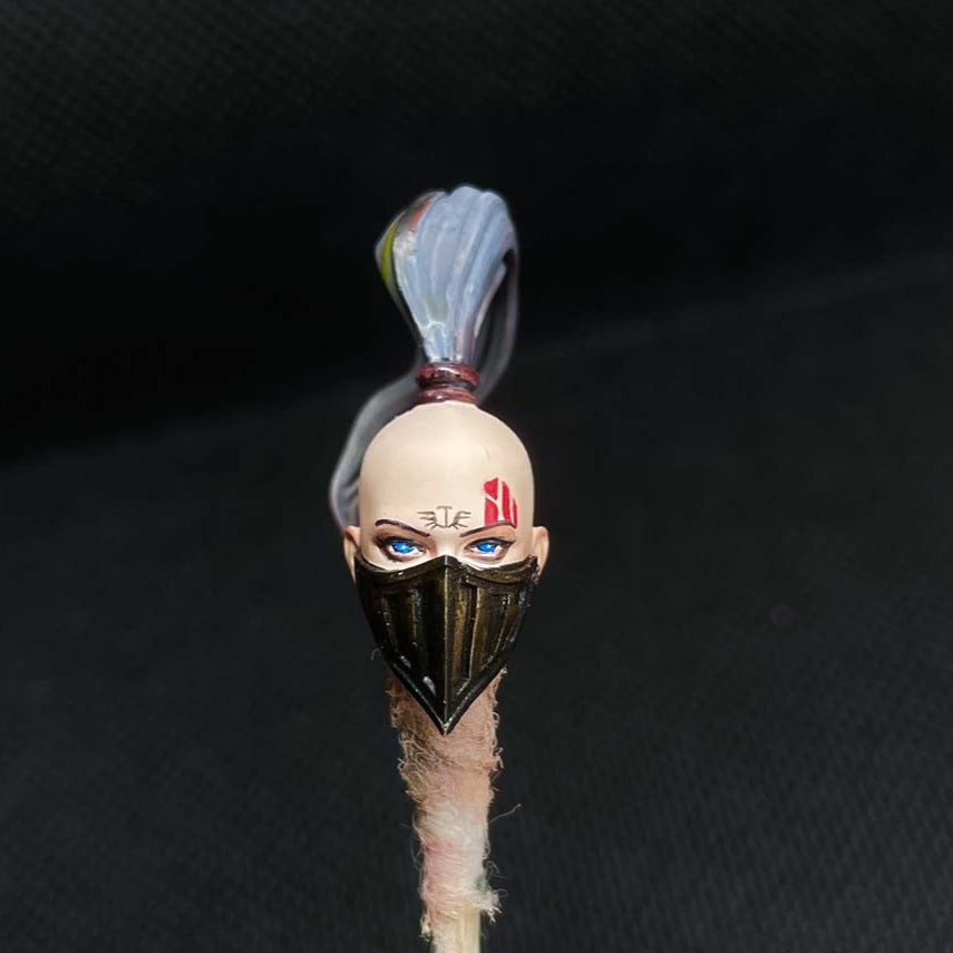 Premium 1/18 Scale Horsetail Female Head for Joytoy Silence Figure