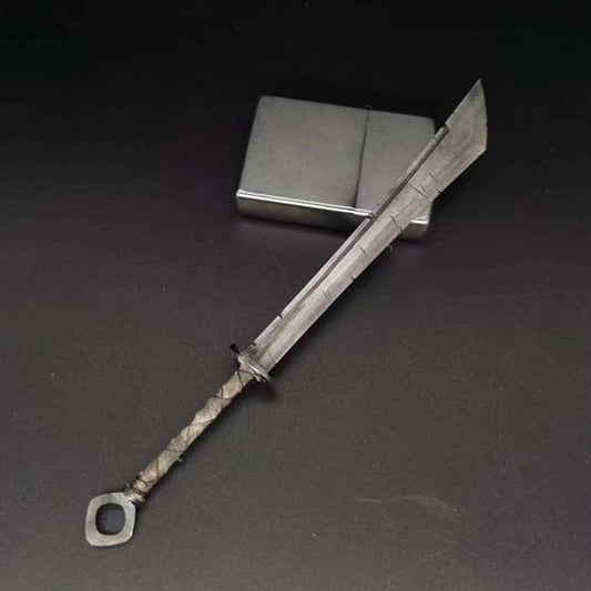 Handmade 1/12 Scale Metal Retro Big Sword for Action Figures