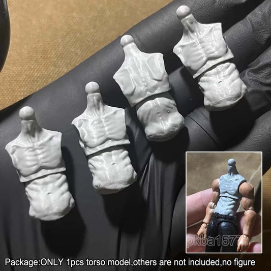 Unpainted 1/18 Thin Torso Chest Kit for Joytoy Figure
