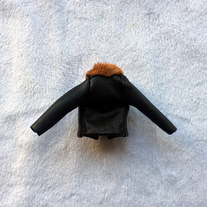 Handmade 1/18 Male Fur Collar Short Coat Jacket