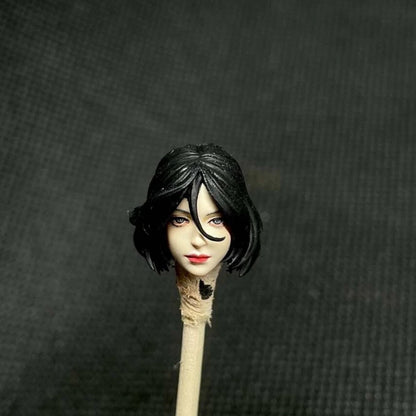 Premium 1/18 Scale Short Hair Female Action Figure Head Sculpt