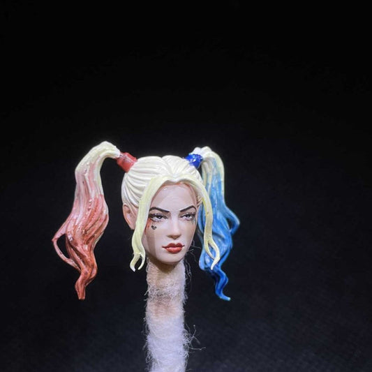 Premium 1/12 Harley Female Quinn Head for 6" Action Figure