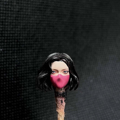 Premium 1/18 Scale Short Hair Girl Head Sculpt