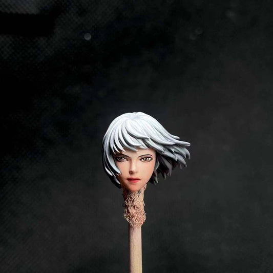 Premium 1/18 Scale Short Hair Female Action Figure Head Sculpt