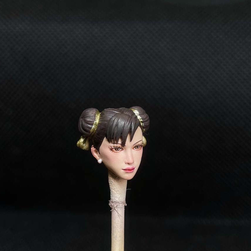 Premium Hand-Painted 1/12 Scale Female Action Figure Head – 6" Jada