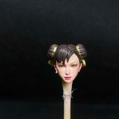 Premium Hand-Painted 1/12 Scale Female Action Figure Head – 6" Jada
