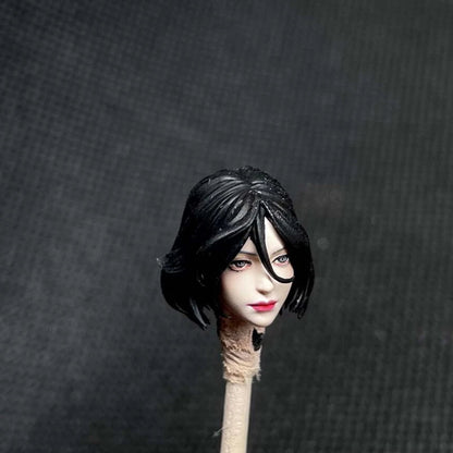 Premium 1/18 Scale Short Hair Female Action Figure Head Sculpt