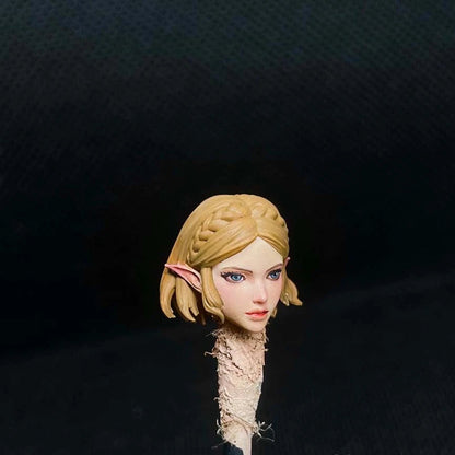 Premium 1/18 Scale Female Head Sculpt for 3.75-inch Action Figures
