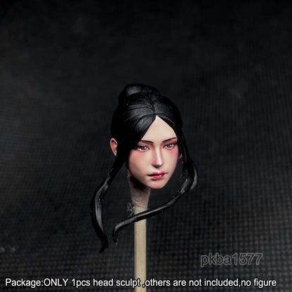 Premium 1/12 Scale Female Beauty Girl Head Sculpt