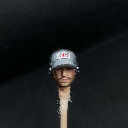 Exquisite Painted 1/18 Gaz Man Head Sculpt for 3.75-inch Action Figures