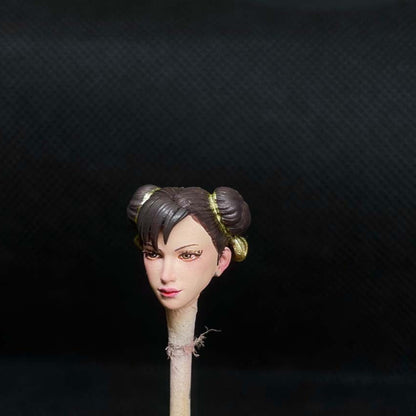 Premium Hand-Painted 1/12 Scale Female Action Figure Head – 6" Jada