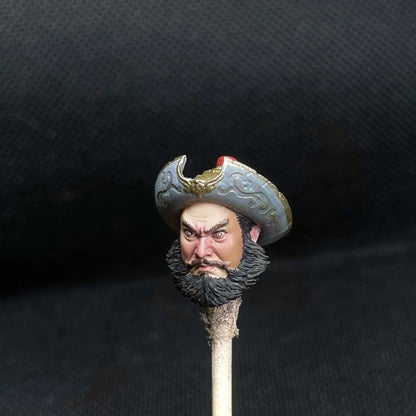 Premium 1/18 Scale Zhou Cang Head Sculpt – Three Kingdoms Collectible