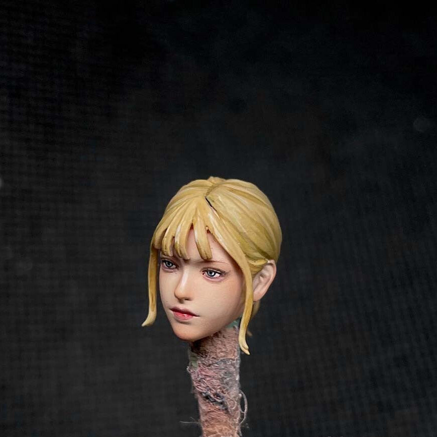 Premium 1/18 Lovely Female Girl Head Sculpt for 3.75" Action Figure