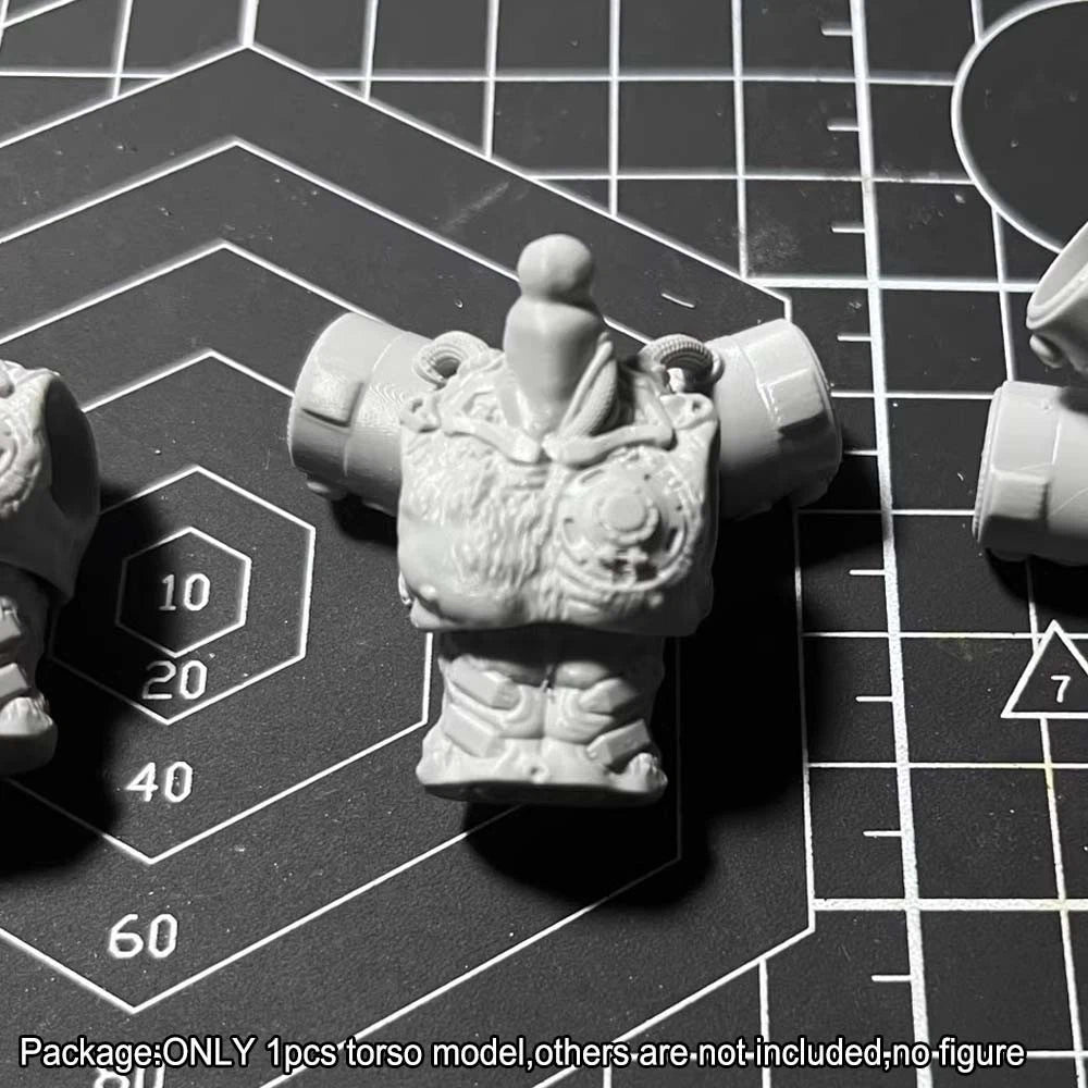 Unpainted 1/18 Punk Torso Chest Model for 3.75" Joytoy Acid Rain Action Figure