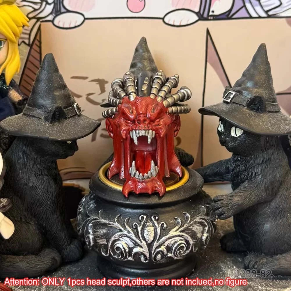 Delicate Painted Man Head Sculpt Model For Joytoy World Eaters Angron Figure