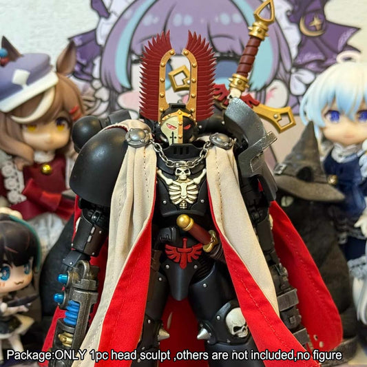 【PRE-ORDER】New Premium 1/18 Man Head Sculpt For Joytoy Warhammer Dark Angels Action Figure
