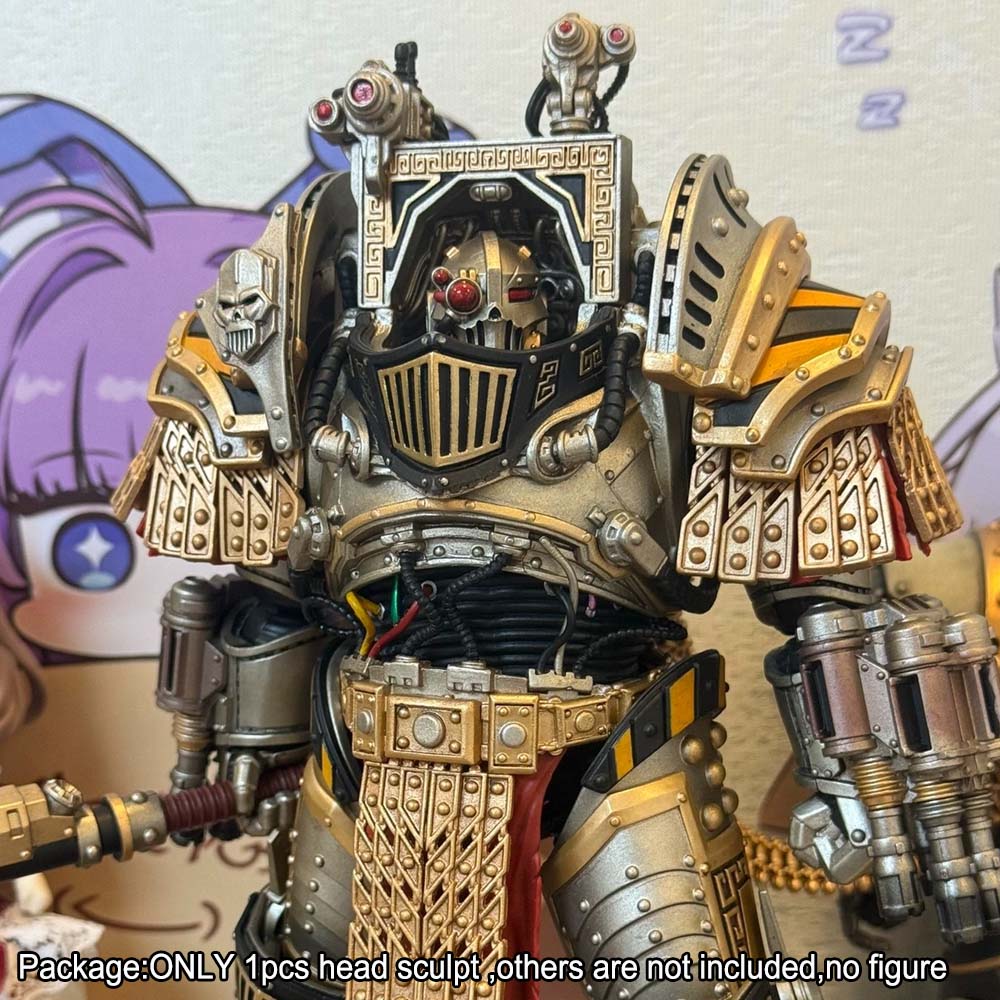 【PRE-ORDER】#C Premium Painted Man Head Sculpt For Joytoy Warhammer Perturabo Acion Figure