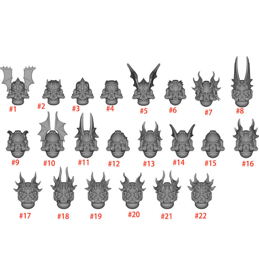 【PRE-ORDER】Single Unpainted Head Sculpt Helmet For DIY Joytoy warhammer 40K Night Raptor Figure