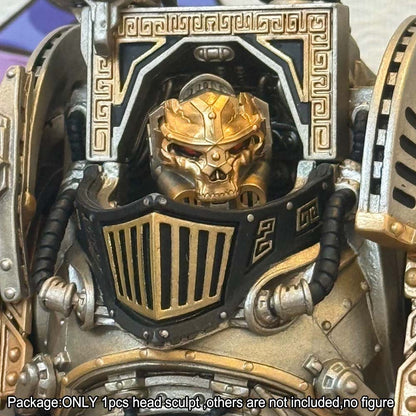【PRE-ORDER】#B Premium Painted Man Head Sculpt For Joytoy Warhammer Perturabo Acion Figure