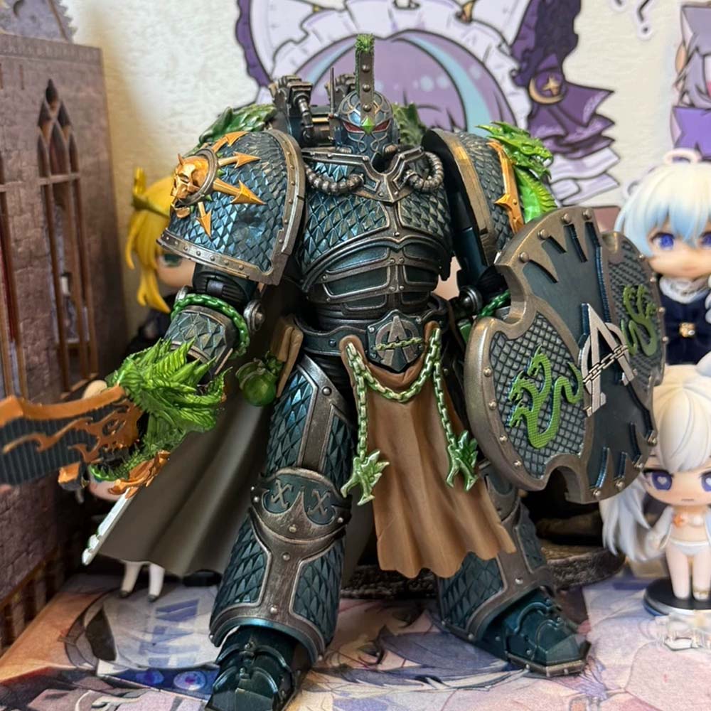 【PRE-ORDER】New Premium Man Head Sculpt shoulder Pauldrons Weapon For Joytoy Warhammer Alpha Legion Figure