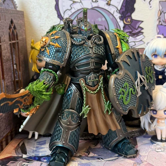 【PRE-ORDER】New Premium Man Head Sculpt shoulder Pauldrons Weapon For Joytoy Warhammer Alpha Legion Figure