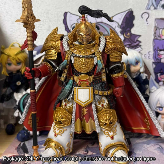 【PRE-ORDER】Premium Painted Head Sculpt For joytoy warhammer 40k White Scars Primarch Figure