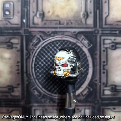 【PRE-ORDER】#B Premium Painted Skull Man Head Sculpt For Joytoy Ultramarines Action Figure