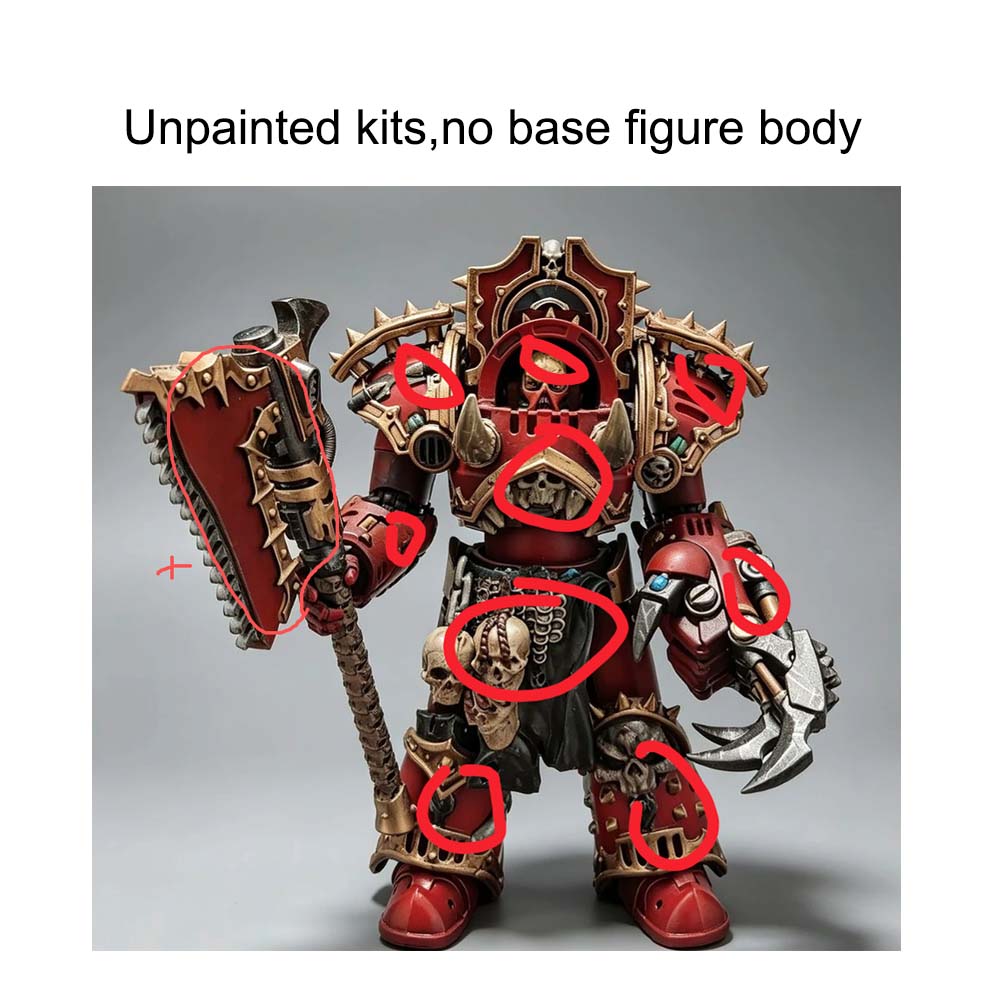 【PRE-ORDER】Unpainted Kits For Joytoy warhammer Tartaros Terminators 4.0 Figure Body