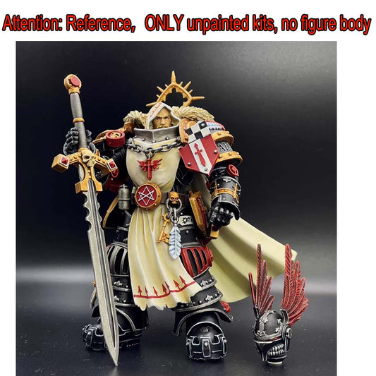 【PRE-ORDER】NEW Unpainted Parts Kits For Joytoy war hammer Black Templars Sword Brethren Figure Body