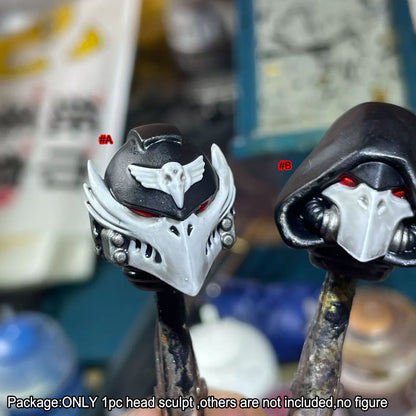 【PRE-ORDER】Premium Painted Head Sculpt For JoyToy Warhammer 40k Raven Guard Series Action Figure Bodies