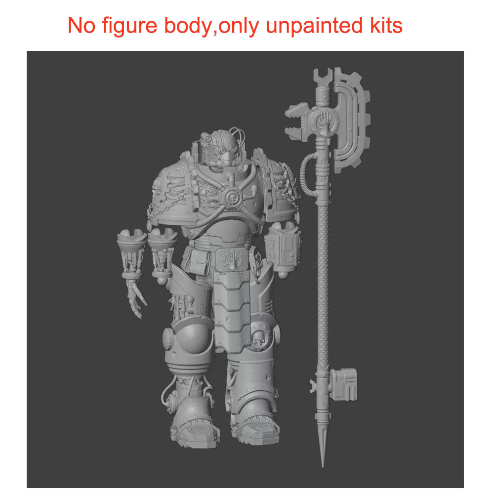 【PRE-ORDER】Unpainted Parts Kits For Joytoy Warhammer 4.0 figure body Iron Hands Techmarine