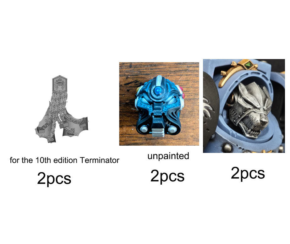 6pcs Unpainted Kits for joytoy Warhammer 10th edition Terminators