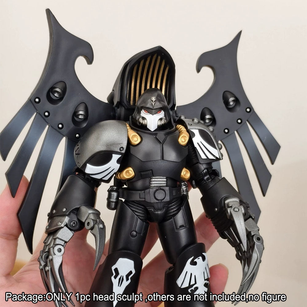 PRE‑ORDER Premium Male Helmet Head Sculpt for JoyToy Warhammer 40K Raven Guard